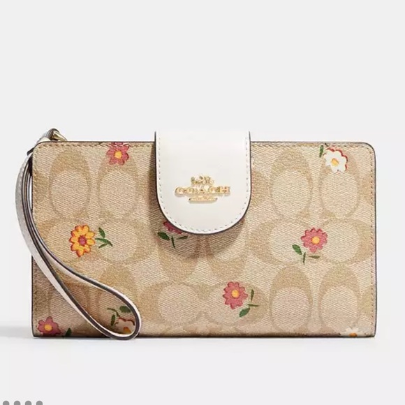 NWT Coach Floral signature Wallet - Picture 1 of 11